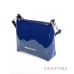 Купить маленькую женскую сумочку хобо из синего лака - арт.62192_1